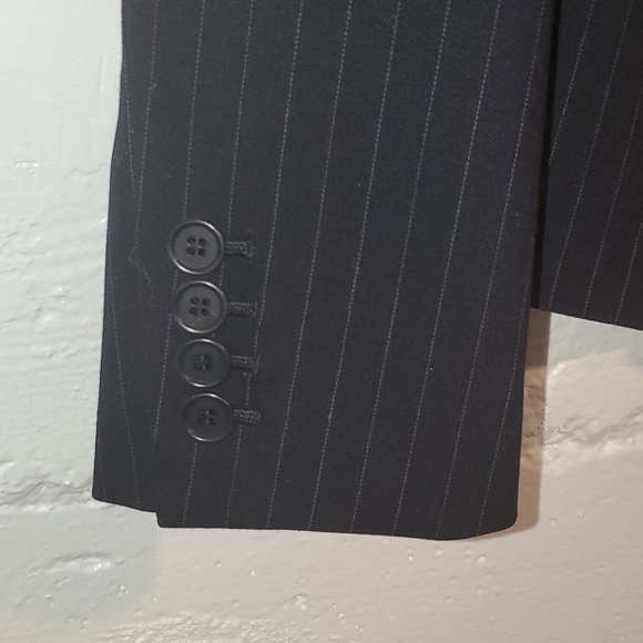 Calvin Klein Pin Stripe Blazer Jacket - size 2 - Picture 4 of 14